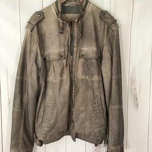 Perry Ellis leather like jacket